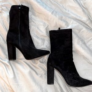 Fairly New Fashion Nova Black Booties for sale